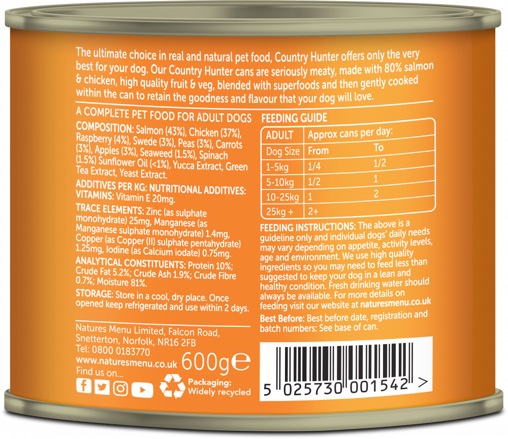Country hunter wet dog food discount