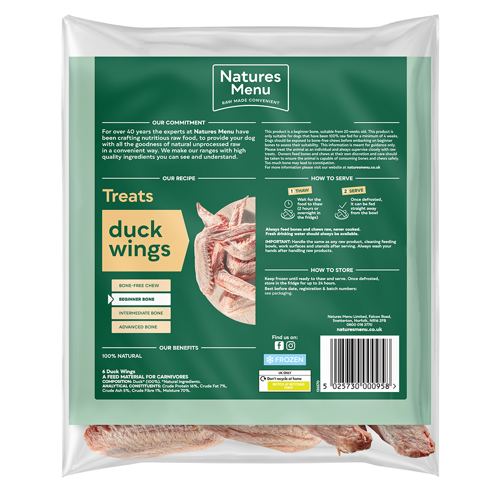 Duck Wings Natures Menu Raw Chews Natures Menu