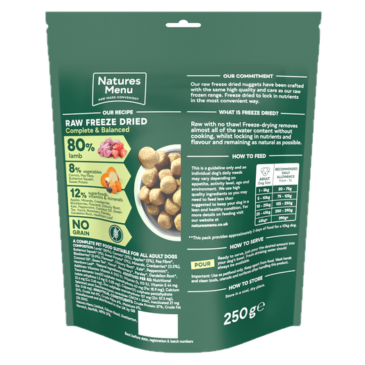 80% Lamb Freeze Dried Nuggets image number 1