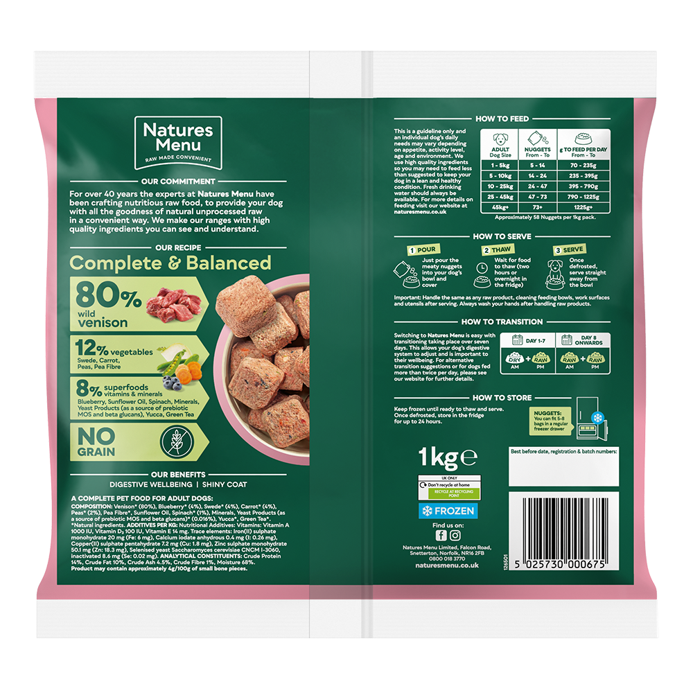 Natures menu venison deals