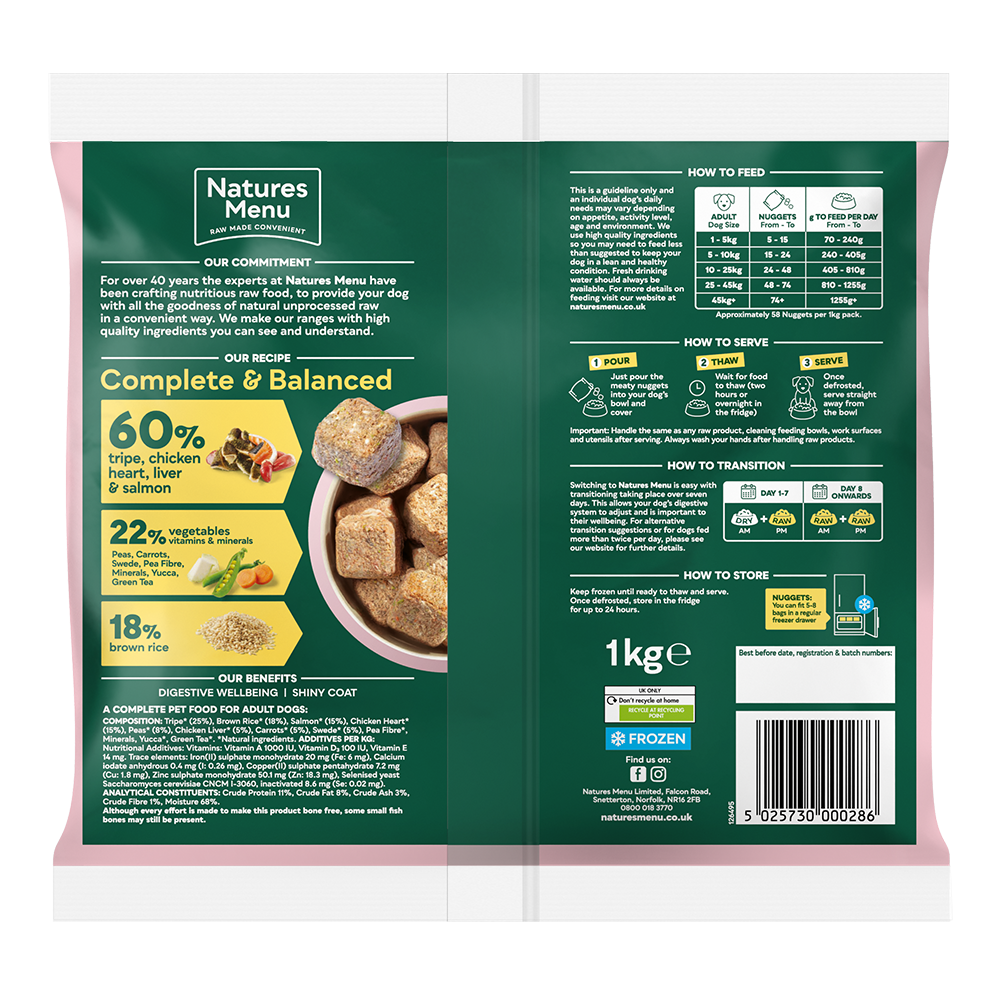 Natures menu store dry food