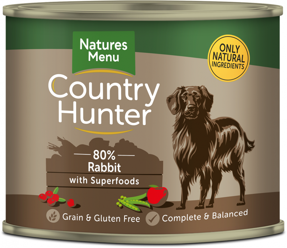 Rabbit with Superfoods Country Hunter Cans Natures Menu