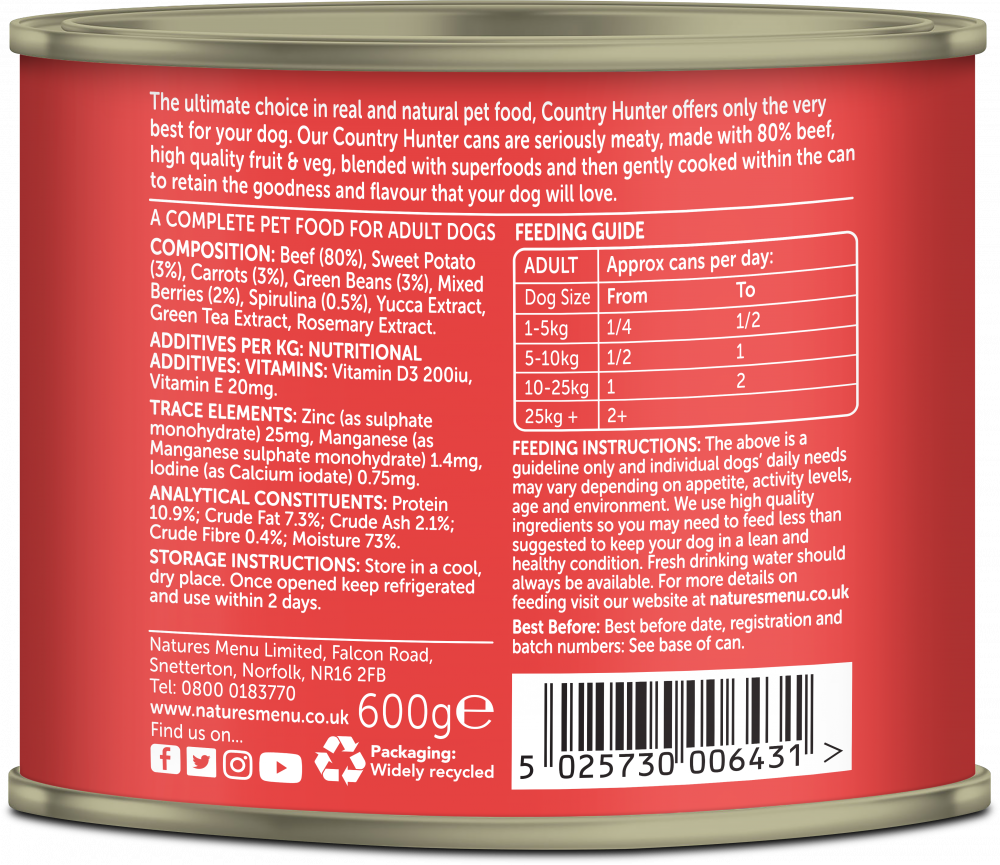 Country hunter canned dog food 2025