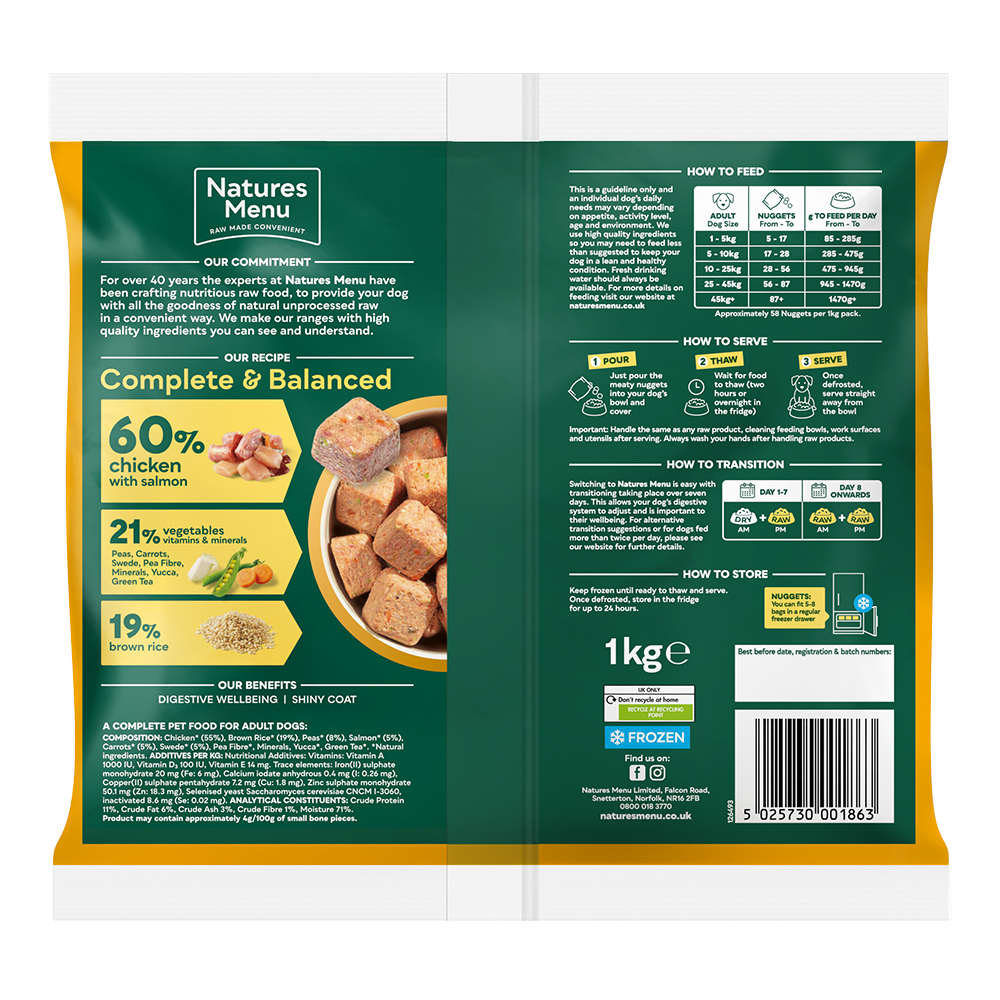 Natures menu nuggets shop