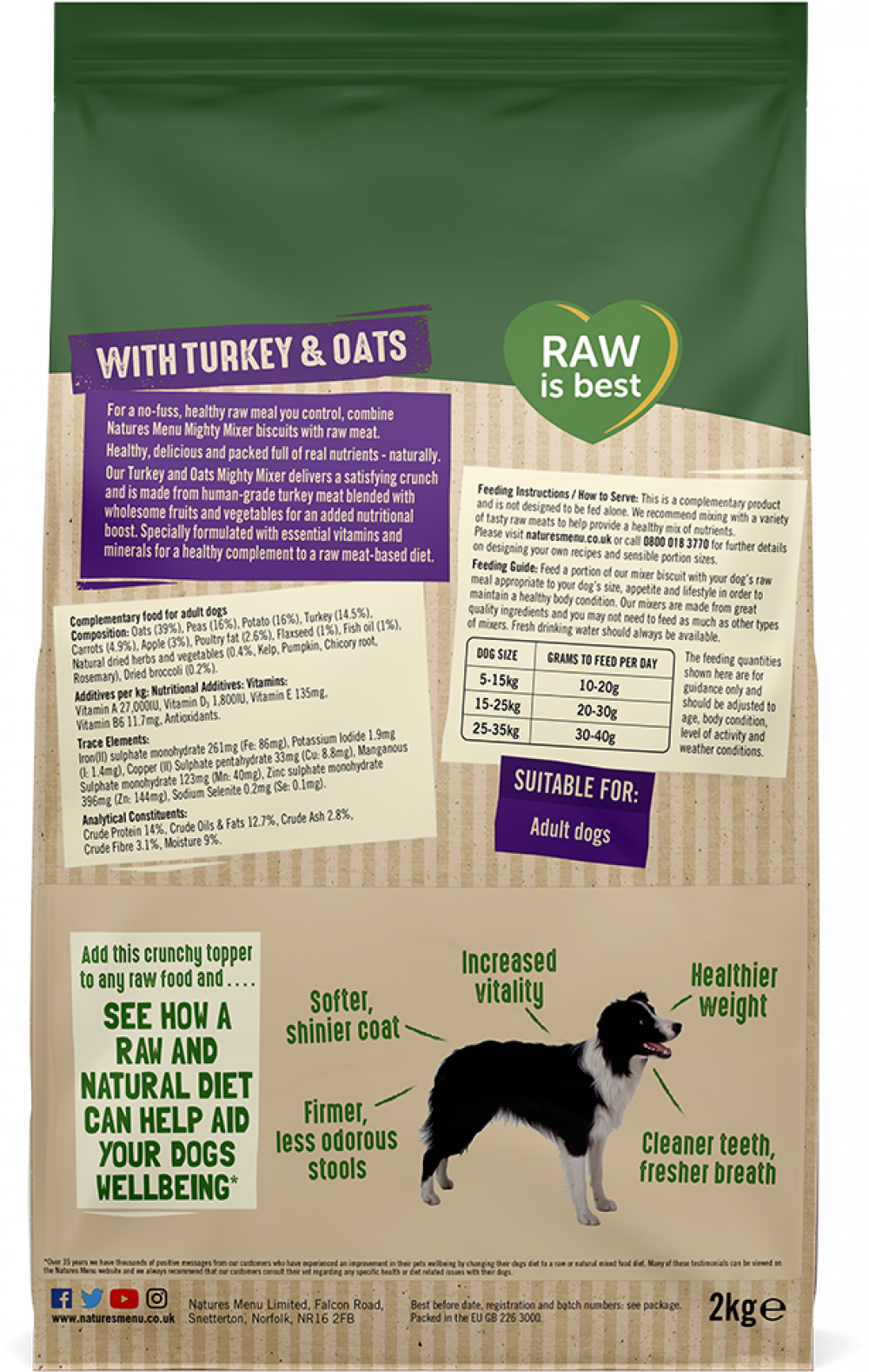 Natural top dog mixer