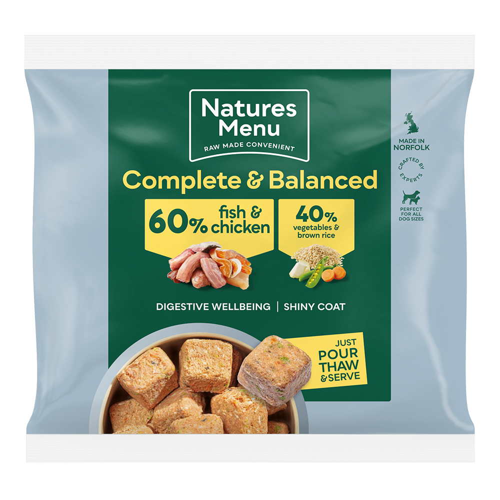 Senior Chicken and Fish Nuggets Natures Menu Raw Meals Natures