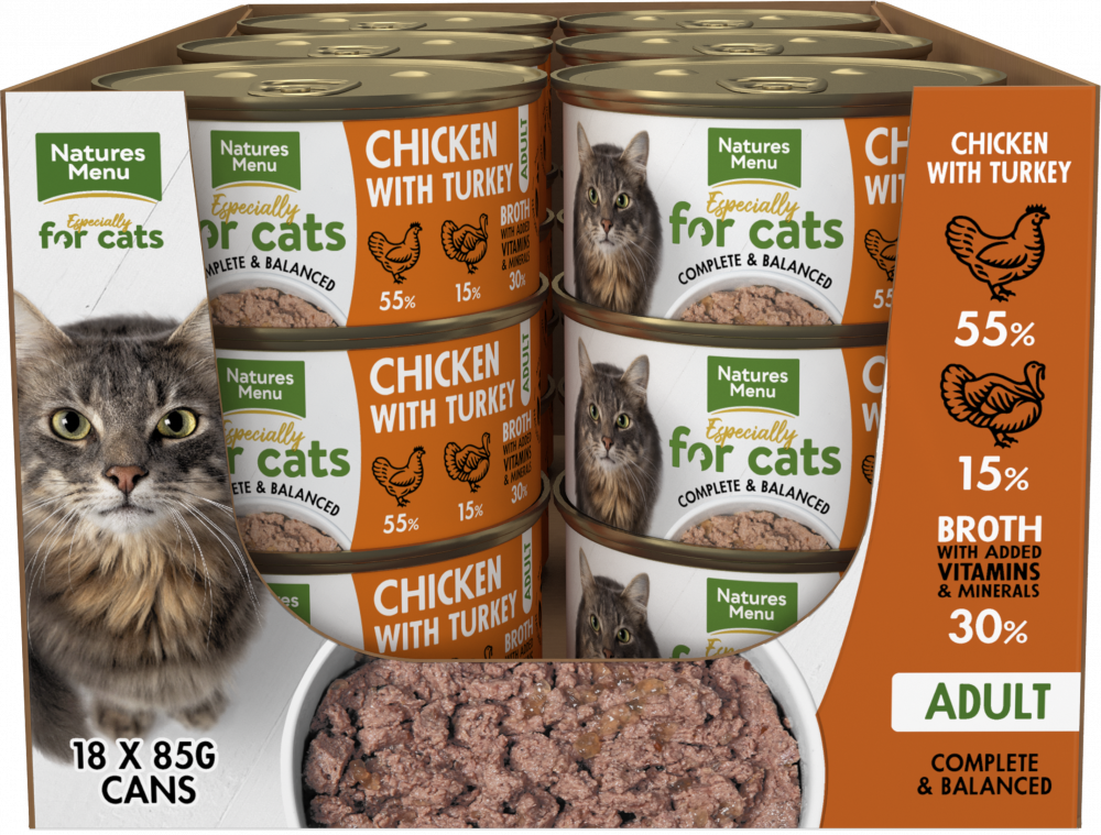 Chicken Turkey Especially for Cats Cans Natures Menu