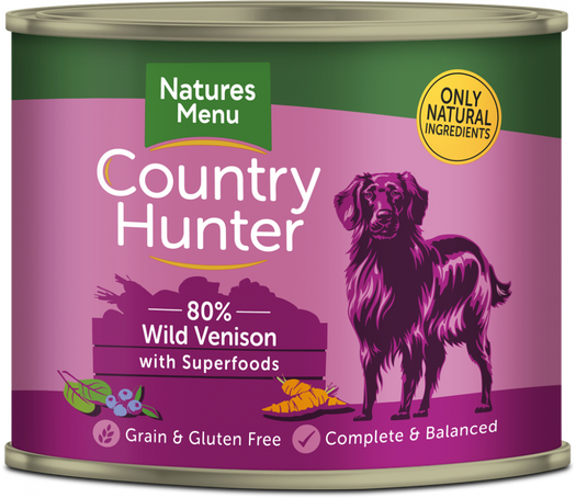 Wild Venison with Superfood cans