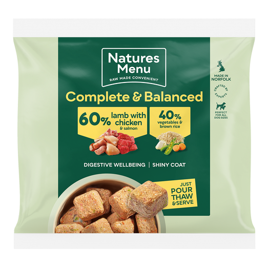 Natures menu dog food frozen best sale
