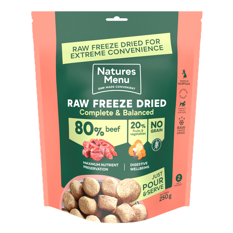 80% Beef Dinner Freeze Dried Natures Menu