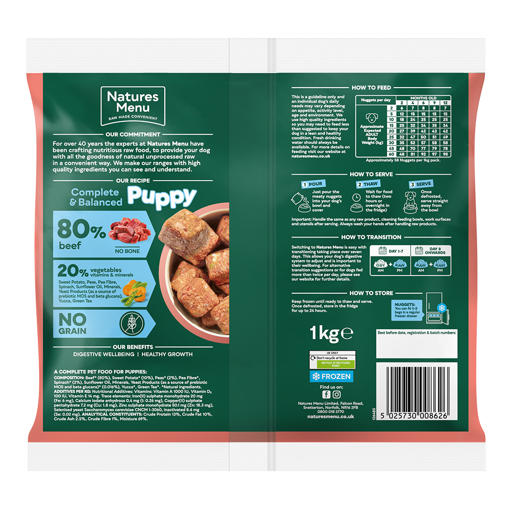 Natures menu nuggets shop