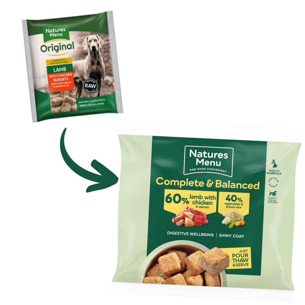 Natures menu dog food top frozen
