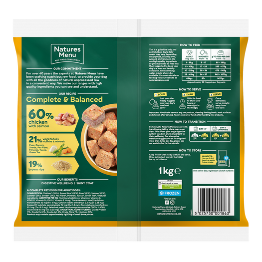 60% Chicken and Salmon Nuggets image number 1